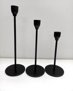 Soporte de vela de madera de Metal creativo moderno soporte FIESTA DE Navidad boda comedor hogar tarros decorativos para velas cónicas calientes - Product Image 3