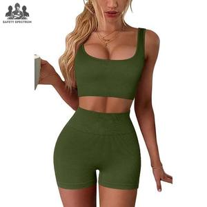 Conjunto Deportivo para Mujer |   Shorts Deportivos con Sujetador Deportivo |   Sólido |   Ecológico, de Secado Rápido y Transpirable |   Ropa Deportiva sin Costuras |   OEM - Product Image 6