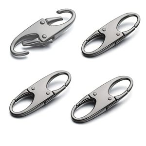 Mosquetón de Seguridad en Forma de S con Hebilla de Liberación Rápida para Llaves y Bolsos, Hecho de Aleación Metálica con Hebilla Ajustable - Product Image 1