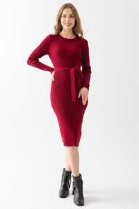 Vestido de Punto para Mujer, Cuello Redondo, Manga Larga, Flexible, Cálido, con Detalle de Cinturón, Alta Calidad, Nuevo Modelo de Invierno, Servicios OEM Personalizables - Product Image 4