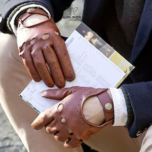 ถุงมือหนังแพะสำหรับขับขี่รถจักรยานยนต์ของผู้ชายและผู้หญิงถุงมือขับรถหน้าจอทัชสกรีนสำหรับทุกเพศคุณภาพสูง - Product Image 6