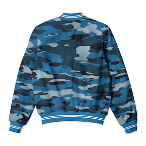 Blouson aviateur en satin de haute qualité pour hommes Design de camouflage d'affaires personnalisé avec col montant et logo avant Style coupe-vent mince - Product Image 4
