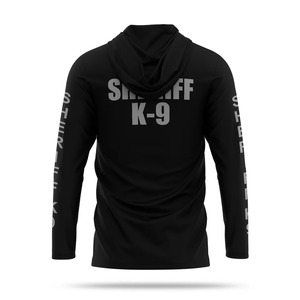 Venta al por mayor Fabricante Sheriff K9 Sudaderas con capucha de rendimiento para hombres Protección solar personalizada Pesca Senderismo Camisa con capucha de manga larga - Product Image 2