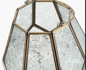 Latest Design Glass Metal Candle <b>Lantern</b> Candelabra with <b>Gold</b> Brass Finish for Christmas and Easter Wedding Decorations - Product Image 6