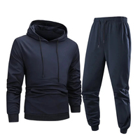 Ensemble de survêtement unisexe personnalisé en coton épais 360g, coupe oversize, à capuche, couleur unie, décontracté, séchage rapide, respirant