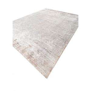 Tapis en laine et soie noué à la main Aalam, motif floral gris et noir, pour la maison, le couloir, le salon ou la chambre - Pae-6159 - Product Image 2