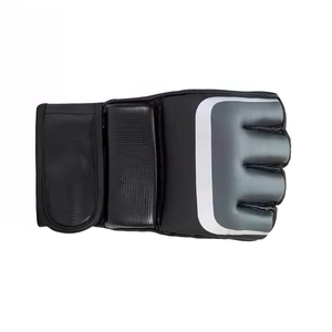 Wholesale Premium Quality Professional MMA Leather Gloves Adjustable Wrist <b>Strap</b> Lace-up Closure Customizable for Adult Training - Product Image 2