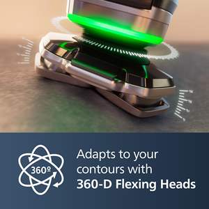 Afeitadora Eléctrica Húmeda/Seca para Hombre con Recortador de Barba Extraíble, Triple Cuchilla, Impermeable IPX7, Mini Afeitadora con Base de Carga y Estuche de Viaje - Product Image 4