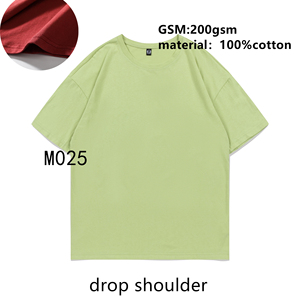 Camisetas Lisas al por Mayor para Hombre, 230 g/m², 100% Algodón, de Secado Rápido, Transpirables, Cuello Redondo, Corte Holgado, Unisex, con Logotipo Personalizado - Product Image 4