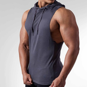 Men Gym <b>Hoodie</b> Breathable OEM Custom Stylish Best Quality Quick Dray Wholesale Customized Color Logo Size <b>Sleeveless</b> <b>Hoodie</b> - Product Image 6
