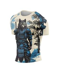 Camisetas de Protección Solar al por Mayor, Camiseta de Surf Estampada Unisex, Logotipo Personalizado, Protección UV, Ropa Deportiva de Manga Corta para Gimnasio - Product Image 4