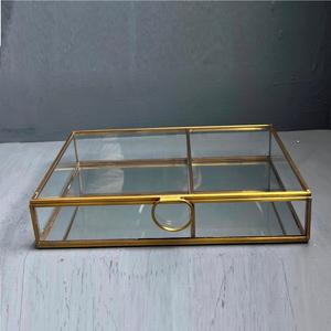 Boîte à bijoux, boîte décorative, organisateur de bijoux, finition laiton - Product Image 2