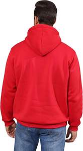 Sweat à capuche d'hiver pour homme urbain, fermeture éclair quart de tour, polaire chaud, surface respirante, toucher lisse, silhouette moderne, couture durable - Product Image 3