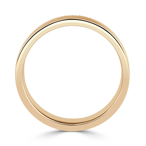 Anillo de Boda Clásico de Oro Amarillo, Anillo Unisex de Diseño Simple, Joyería Fina - Product Image 3