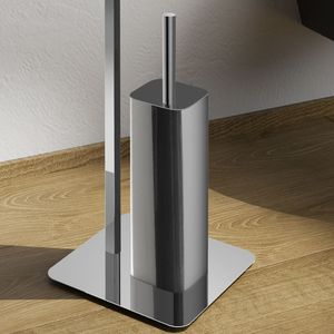Serie Pianosa Set accessorio da bagno in acciaio inossidabile supporto per rotolo cromato lucido e porta scopino da bagno confezione da 1 - Product Image 4