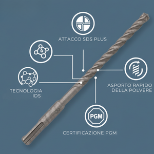 Foret SDS-Plus X4L pour maçonnerie et béton, taille 20 x 450 mm, paquet de 1 pour percer les briques et le béton - Product Image 4