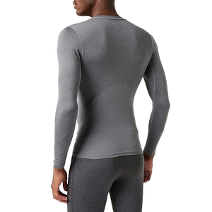 Camiseta de manga larga para hombre, venta al por mayor, compresión debajo de la capa Base, Fitness, deportes de secado rápido, gimnasio personalizado, camisetas de compresión en blanco - Product Image 5