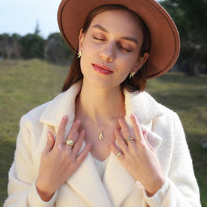 Collier pendentif à breloque texturé Design oiseau bijoux en argent sterling 925 turcs fabriqués à la main - Product Image 4