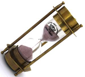 นาฬิกาทรายทองเหลืองโบราณนาฬิกาทรายจับเวลาหรูหราวินเทจสีน้ำตาลเสร็จสิ้นเป็นมิตรกับสิ่งแวดล้อมเครื่องมือนำทางของตกแต่งบ้านของขวัญห้องครัว - Product Image 3