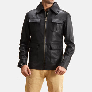 Chaqueta de Motociclista de Invierno para Hombre SANCHAL INTERNATIONAL 2025, Superventas, de Piel de Cordero Auténtica, Color Marrón, con Capucha, Transpirable, Tejida a Crochet - Product Image 1