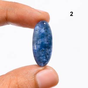 100% ธรรมชาติที่หายากนีออนสีฟ้า Kyanite Cabochons เครื่องประดับแท้ทําอัญมณีขายในราคาขายส่งราคาถูกจํานวนมาก OEM - Product Image 3