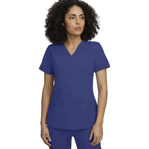 Personalizado Mens Scrub Set Cómodo Hospital Médico Uniformes Cremallera Cuello Ropa de Trabajo con Logo - Product Image 1