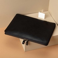 Housse de protection pour ordinateur de transport avec logo en relief personnalisé sac en cuir véritable pour ordinateur portable pour Made ADIMANI