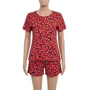 ชุดกางเกงขาสั้นพิมพ์ลาย2ชิ้นระบายอากาศได้ดีเซตโพลีเอสเตอร์น้ำหนักเบาแห้งเร็วชุดออกกำลังกายกีฬาฤดูร้อน - Product Image 1