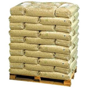 Briquette de granulés de bois Sac de 15kg Palette complète | Biomasse Pellet Europe | Certifié ENplus A1 | Allemagne - Product Image 1