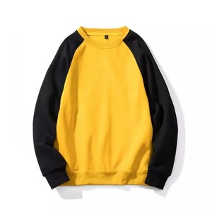 Sudadera de punto de manga larga de gran tamaño con hombros caídos y doble tono para invierno, ropa de calle informal personalizada para hombre - Product Image 2