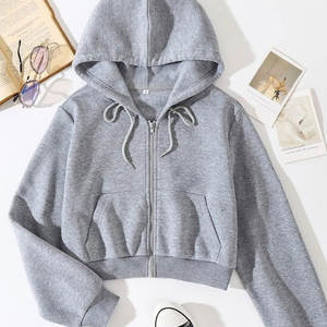 Hecho en Material de alta calidad Mujeres Crop Tops Sudaderas a prueba de viento Pakistán Hecho Crop Tops Sudaderas con capucha - Product Image 2