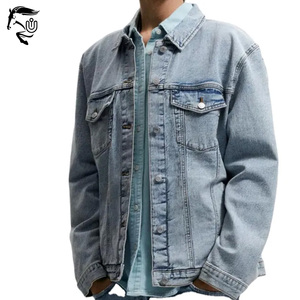 Chaqueta vaquera informal con botones de invierno de corte regular 2025 | Ropa de calle hecha a medida, prendas de vestir exteriores de mezclilla OEM - Product Image 2
