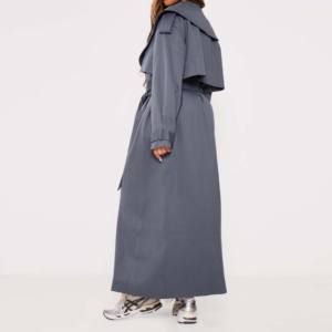 Saison d'hiver en cuir Long Trench Coat Femmes Custom Made Meilleure qualité Ceinturé Manteaux en cuir véritable Vestes à manches longues pour les filles - Product Image 6