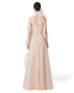 Robe REGAL RUFFLE _ robe de soirée de luxe haute couture de la marque locale vietnamienne - Product Image 3