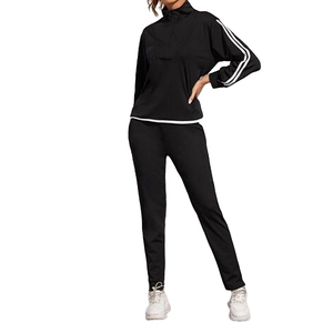 Mejor fabricación 2025 alta calidad tamaño personalizado con capucha peso pesado mujeres chándales Jogging conjunto 100% algodón transpirable polar - Product Image 3