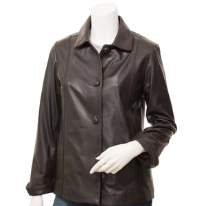 Chaquetas de Cuero de Moda para Mujer, Temporada de Invierno y Otoño, Diseño con Múltiples Bolsillos - Product Image 1