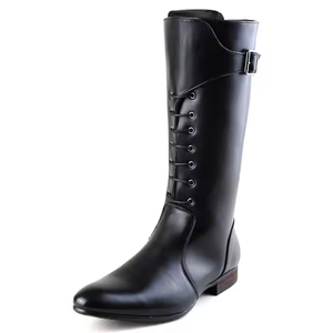 Bottes d'équitation Hoprse en cuir imperméable et respirant, bottes d'équitation en cuir fabriquées par un fabricant. - Product Image 2