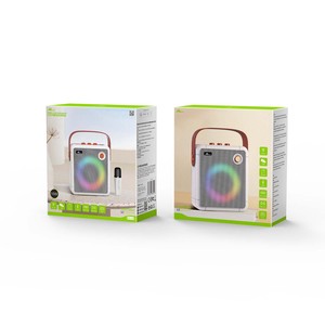Home Digitalome 10W Battery-Powered Portable <b>Wireless</b> <b>Speaker</b> with RGB LED Lighting and Microphone SPA-118 for Home Use - Product Image 2