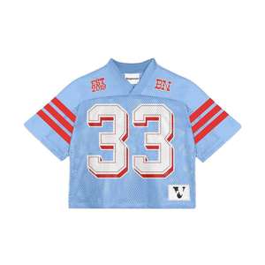 Camisetas de Jersey de Alta Calidad, Personalizadas, de Secado Rápido, Cuello en V, Malla de Poliéster, Corte Cuadrado, para Hombre - Product Image 6