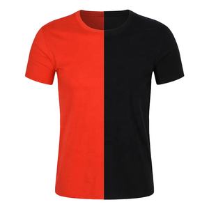 Personalizada de alta calidad 100% algodón negro camiseta de peso pesado Streetwear Plan blanco algodón Jersey tela Simple hombres camiseta lisa - Product Image 2