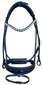 Bridon de cheval en cuir de haute qualité pour poneys de Shetland, équestre, saisonnier, avec cristaux, équipement équestre, bridon de liberté - Product Image 5