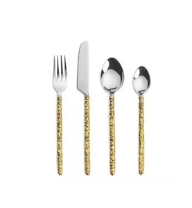 Ustensiles de cuisine couverts ensemble de couverts vaisselle cuivre acier inoxydable cadeau créatif personnalisé ensemble de couverts en métal - Product Image 1