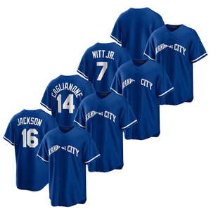 Maillot de baseball homme 2025 City Alternate Bleu, grande taille, logo brodé personnalisé, 100% polyester, anti-humidité, séchage rapide - Product Image 1