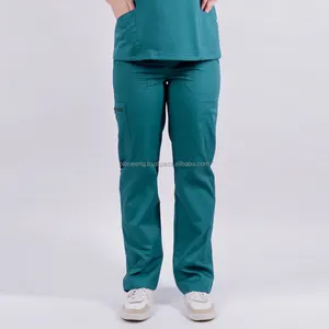 Vendita calda più venduta 2024 poliestere cotone Spandex scrub medici uniformi commercio all'ingrosso da infermiera scrub