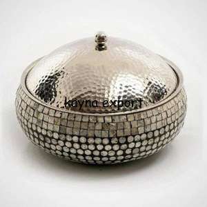 Cacerola de Acero Inoxidable de Diseño de Alta Gama con Incrustaciones de Nácar para Cocina Árabe, Plato para Servir Hot Pot de Alta Calidad - Product Image 4