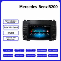 Radio Android 7 pouces avec CarPlay et Android Auto sans fil pour Mercedes-Benz B200 W245 W169 W639 W906 2006-2011 Navigation Caméra 360°