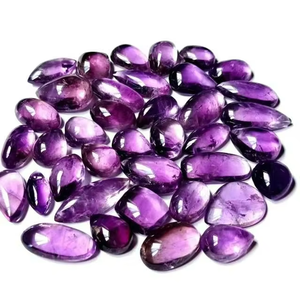 <b>Top</b> Grade Amethyst Quality <b>Purple</b> Amethyst Quartz Cabochon Natural Loose Small Gemstone Jewelry Polished and Treatments Applied - Product Image 1