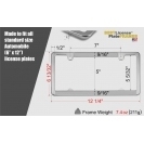 All States Car Metal License Plate Frames Durable Stainless Steel Aluminum <b>Plastic</b> LED Versatile Material Options - Product Image 2