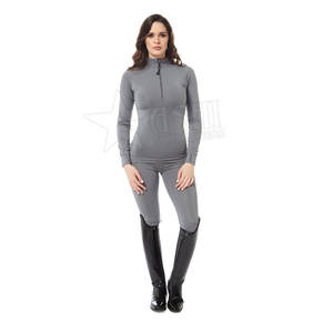 High Quality Women's Casual Equestrian Set Slim Fit Design Custom Logo Option New Fashion for <b>Horse</b> <b>Riding</b> Heavy Solid Color - Product Image 1