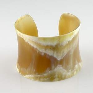 Premium Quality Best Selling Handmade Stylish Horn Bangle With <b>Gold</b> Detailing Cuff <b>Bracelet</b> Horn Jewelry for Wholesale India - Product Image 6